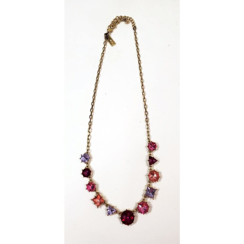 Inc International Concepts Crystal Stone Gold Tone Necklace